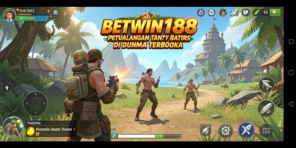Tangkapan layar menampilkan aksi mendebarkan dalam dunia Open World BETWIN188.