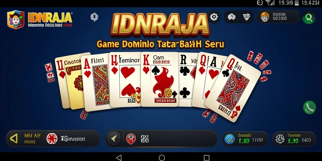 Screenshot gameplay IDNRAJA yang menampilkan keseruan bermain Domino.