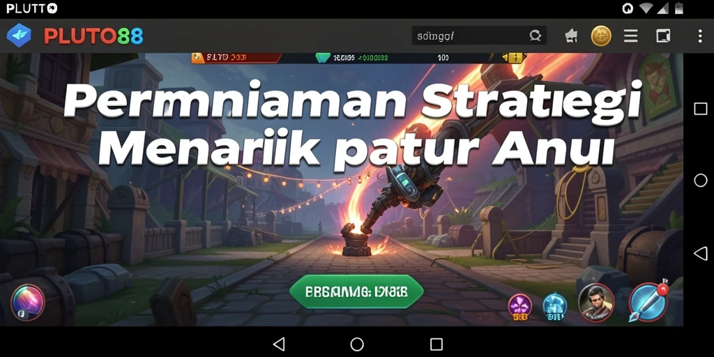 Tangkapan layar gameplay strategis PLUTO88 yang emocionante.