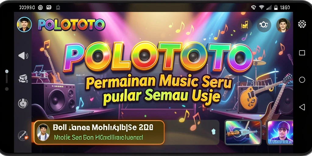 Tampilan gameplay POLOTOTO dengan antarmuka yang menarik dan interaktif.
