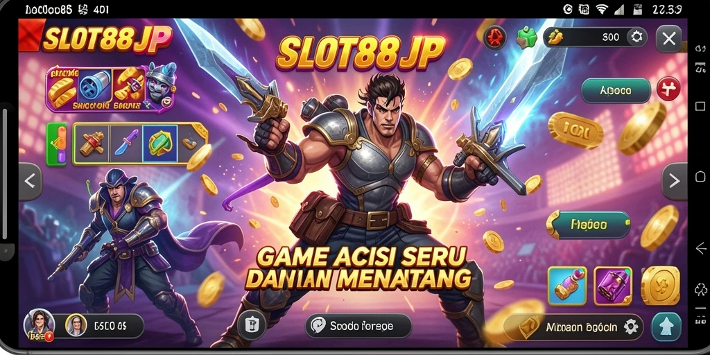 Tampilan mendebarkan dari gameplay SLOT88JP yang penuh aksi.