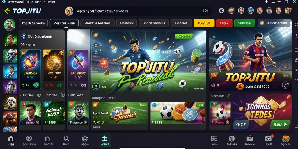 Tampilan gameplay di aplikasi TOPJITU yang seru dan interaktif.