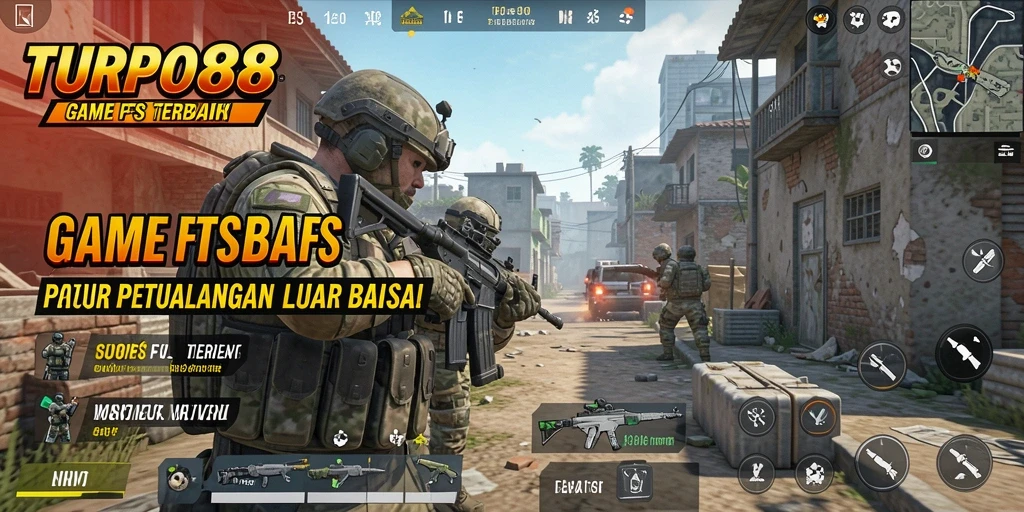Tampilan gameplay yang mendebarkan dari TURBO88 saat aksi pertempuran intens.