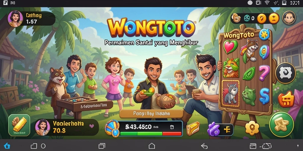 Tangkapan layar utama WONGTOTO menampilkan aksi gameplay yang seru.